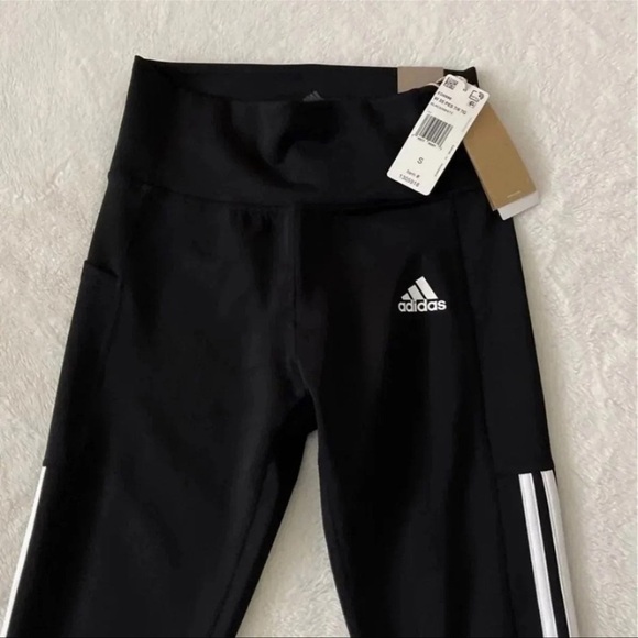 (NWT) Adidas Women’s 7/8 3-Stripe Active Legging in Black - Picture 7 of 12